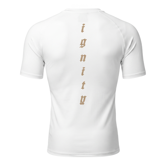 Crest Compression Shirt (Beige)