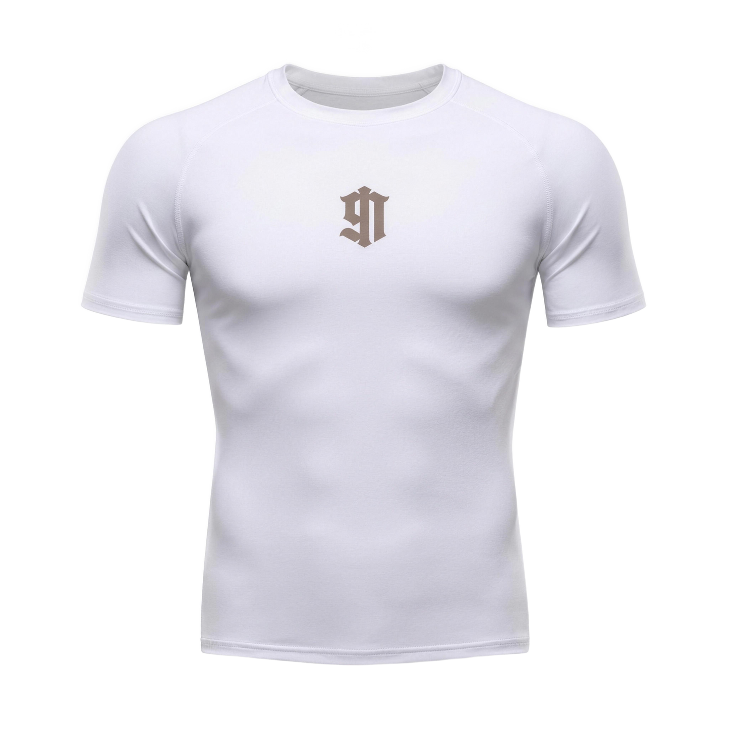 Crest Compression Shirt (Beige)