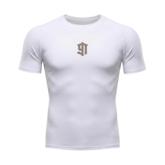 Crest Compression Shirt (Beige)