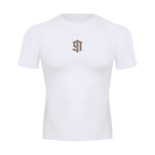 Crest Compression Shirt (Beige)